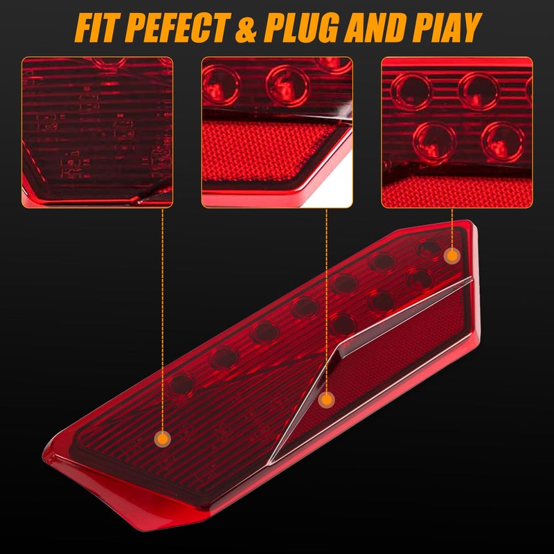 RANSOTO LED Tail Light - Compatible with 2014-2020 RZR XP 1000 / XP 4 1000 / Turbo / 900 / S 900 / XP 4 - Direct Replacement for OEM 2412341 & 2412342 - High Brightness Waterproof LED Brake Light - Image 4